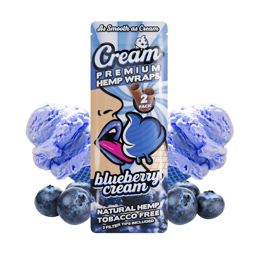 Blueberry Cream Infused Hemp Wrap 2 Wraps