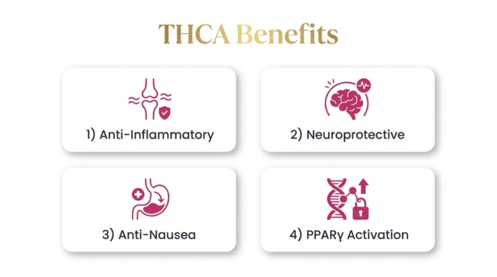 Is Thca Natural Or Synthetic? Discovering The Truth About Thca 6 Thca Therapeutic Besnefits Infographic